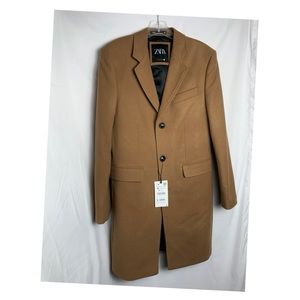 Zara Mens Wool Blend Coat